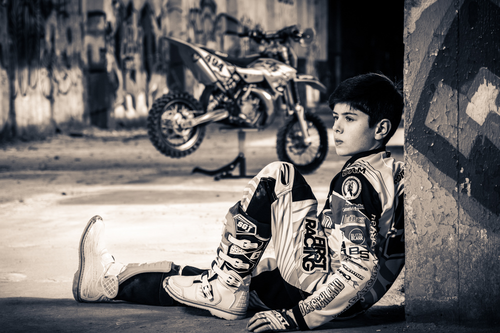 Motocross-Nachwuchsfahrer Benedikt